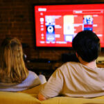 Novafork streaming platform interface showing free movies and TV shows with security warning icons