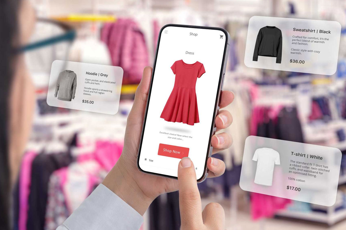 retail store display showing brand visibility strategies with digital screens and product placement for increasing brand visibility in retail