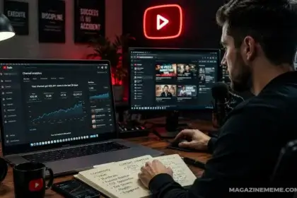 YouTube SMM Promotion strategy guide showing social media growth tactics for YouTube channels