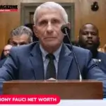 Anthony Fauci speaking at a Senate hearing microphone, photo used for the Anthony Fauci net worth article.