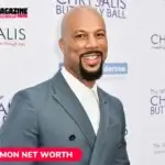 Common net worth smiling in a grey suit at a charity red carpet, Common article portrait.