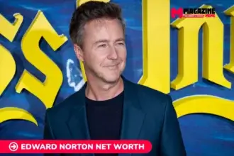 Edward Norton net worth smiling in a teal blazer for the Edward Norton article.