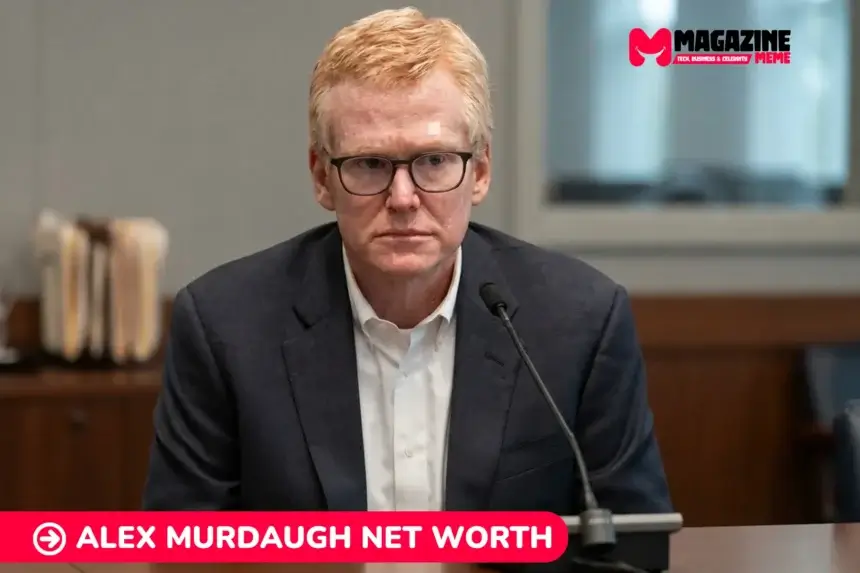 Alex Murdaugh, seated at a courtroom table in a dark suit, pictured for the Alex Murdaugh Net Worth article