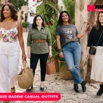 22 Plus Size Baddie Casual Outfits for Women Over 40