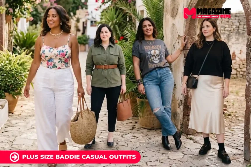 22 Plus Size Baddie Casual Outfits for Women Over 40