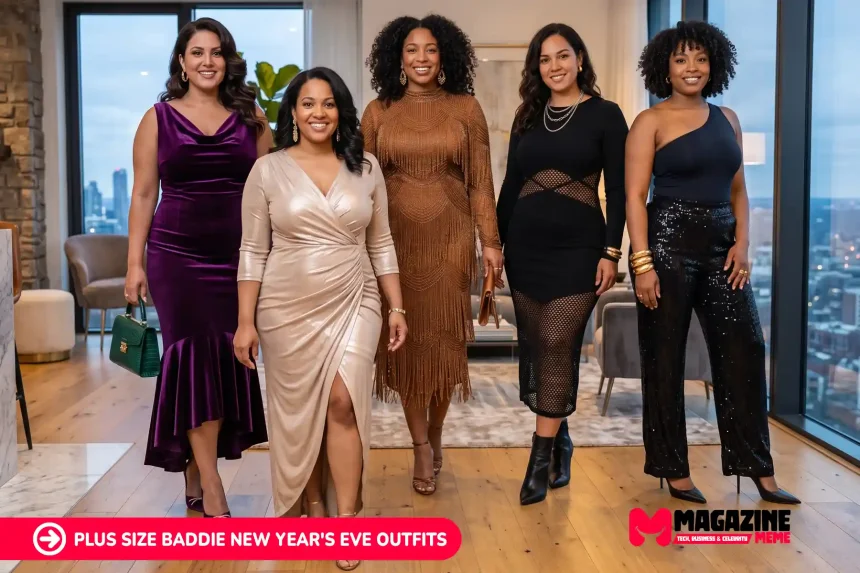 18 Plus Size Baddie NYE Outfits That Sparkle