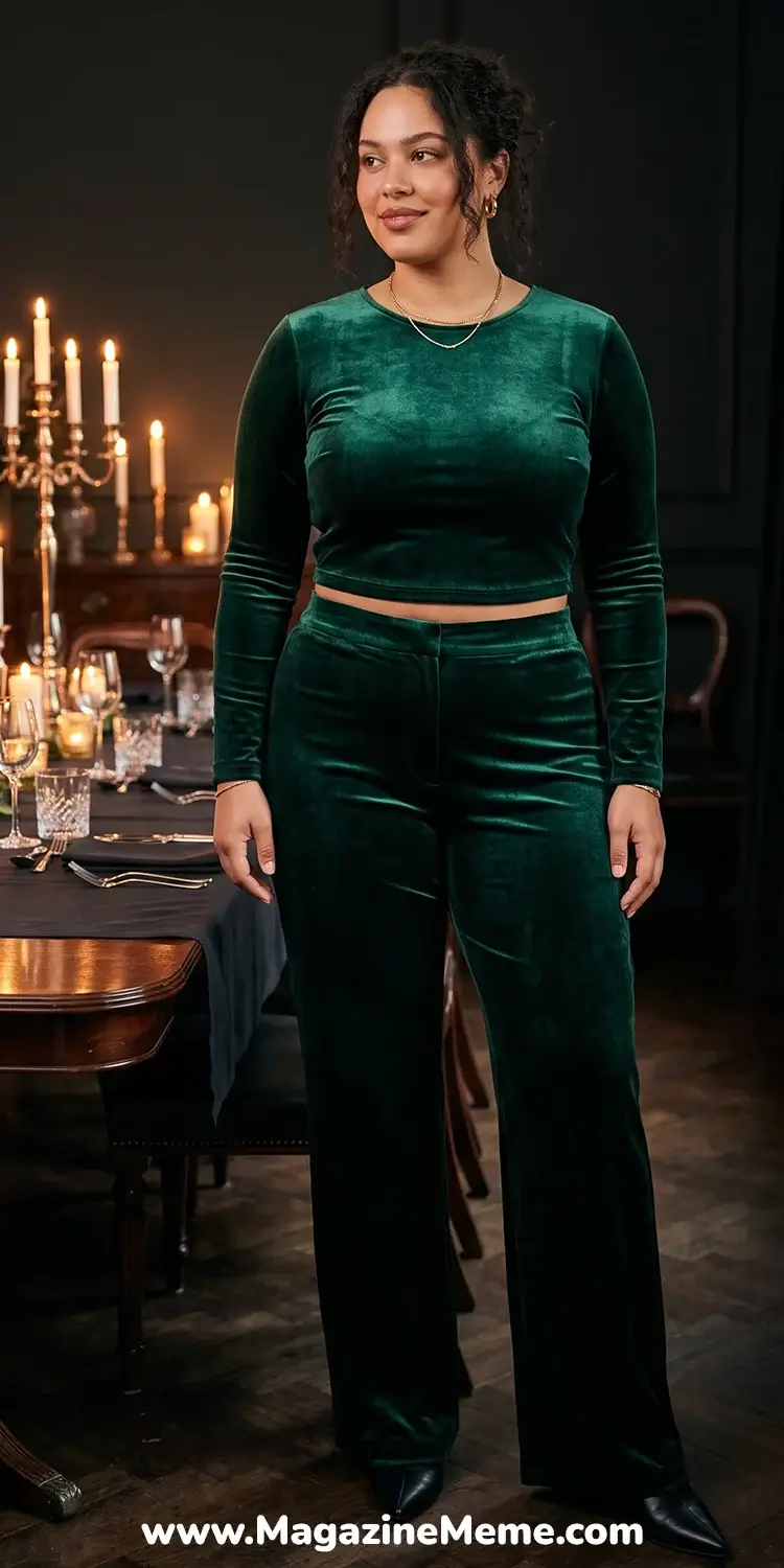 Velvet Two-Piece Set That Reads Expensive