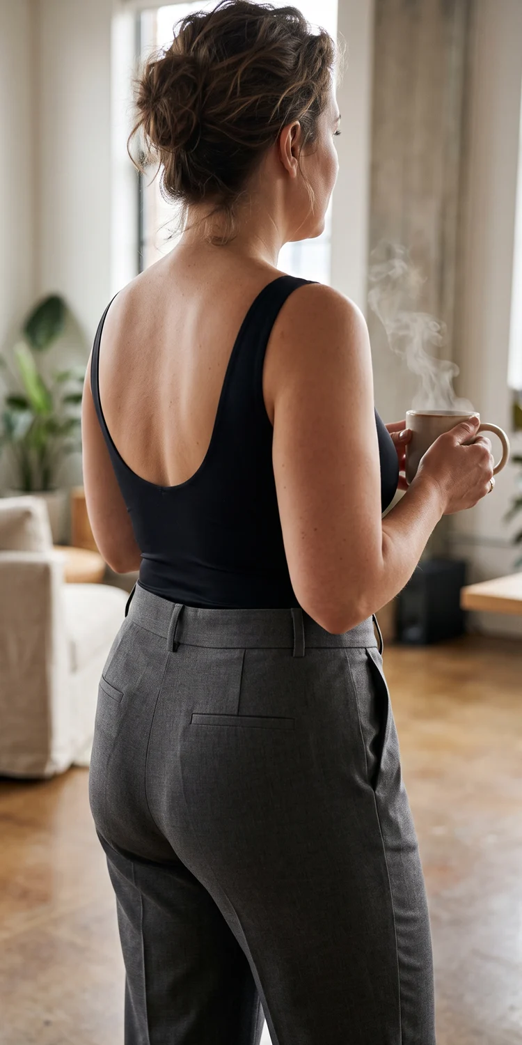 Build a Smooth Winter Foundation with a Scoop-Back Microfiber Bodysuit