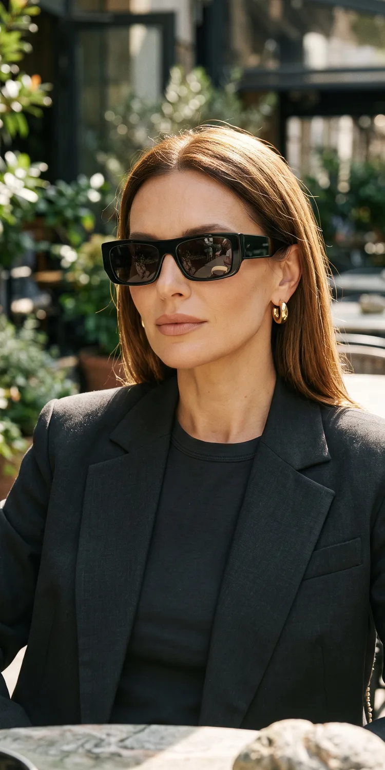 Finish with Sharp Geometric Sunglasses Instead of Basic Aviators