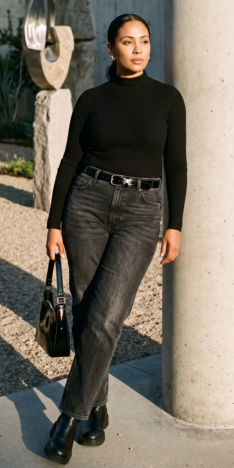 Build a Head-to-Toe Monochromatic Look Using Mixed Textures
