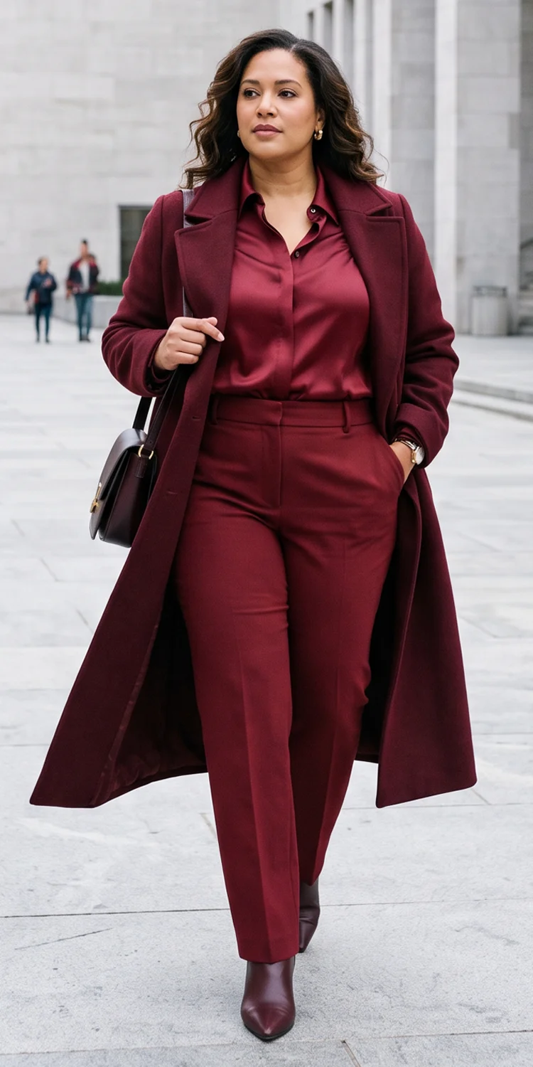 Dress in Head-to-Toe Monochromatic Tones for a Sleek Line