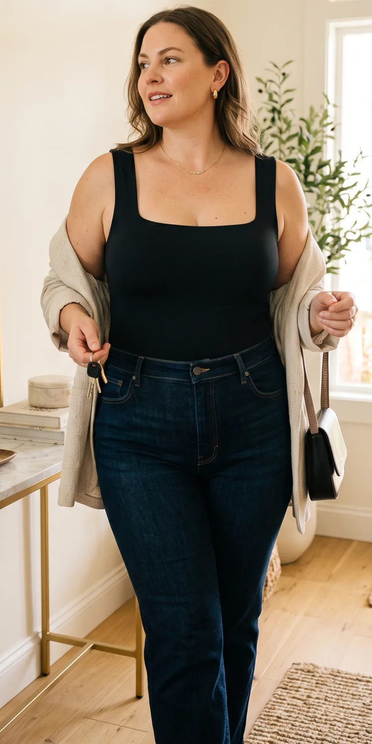 Stock Square-Neck and Sweetheart Bodysuits for Crisp Tucking